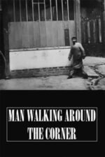 Movie Man Walking Around a Corner